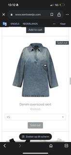 Een tweetje denim oversized skirt, Ophalen of Verzenden