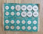 Vintage linnen knopen Nederlandsch fabrikaat VNF controle, Ophalen of Verzenden, Gebruikt, Knoop of Knopen