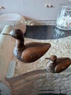Vintage houten  eenden twee stuks., Antiek en Kunst, Kunst | Beelden en Houtsnijwerken, Ophalen of Verzenden