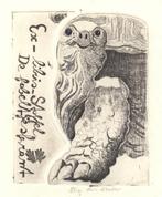 0208 Ex Libris Nederland : Elly de Koster, 1985, Antiek en Kunst, Kunst | Etsen en Gravures, Verzenden