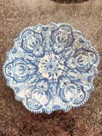 Handgeschilderd genummerd Blauw bord Makkum 21cm, Antiek en Kunst, Antiek | Porselein, Ophalen