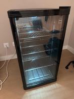Kleine koelkast met glazen deur, Ophalen, Zonder vriesvak, Zo goed als nieuw, Minder dan 85 cm