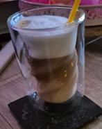 4 mooie dubbelwanig cappuccino glazen, Huis en Inrichting, Keuken | Servies, Glas of Glazen, Ophalen of Verzenden, Overige stijlen
