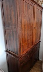 Buffetkast/kledingkast, Huis en Inrichting, Kasten | Buffetkasten, Ophalen, Gebruikt, 200 cm of meer, Kersenhout