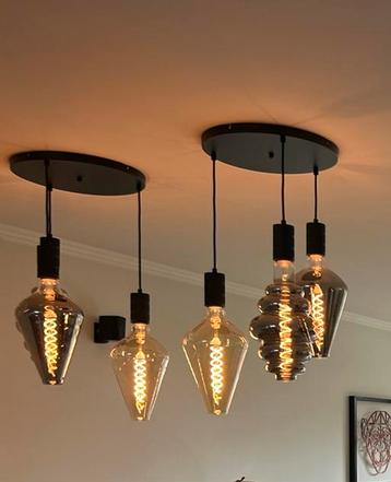 Hanglamp callex 6x met 2 ronde plafondplaten