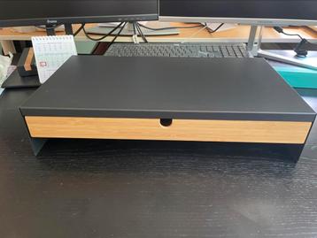 Ikea ELLOVEN Monitorstandaard met lade, antraciet beschikbaar voor biedingen