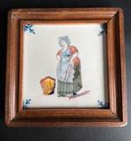 Makkum tichelaar tegel wasvrouw, Ophalen of Verzenden