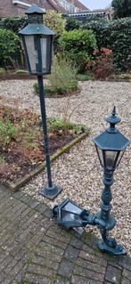 Gietijzeren Buitenlamp - Div lantaarns, Gebruikt, Minder dan 50 watt, Staande lamp, Ophalen of Verzenden