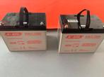 2x scootmobiel accu 12v 80AH, Agm, Ophalen of Verzenden, Zo goed als nieuw, Nvt