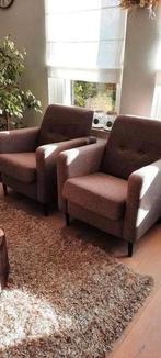2  heerlijk zittende fauteuil's van Goossens., Ophalen, Zo goed als nieuw, Hout, Modern