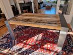 Novara 180cm, Ophalen, 100 tot 150 cm, Industrieel, professionele afwerking, Teakhout