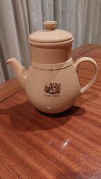 Douwe Egberts vintage theepot - caramelkleurig, Huis en Inrichting, Ophalen of Verzenden, Zo goed als nieuw