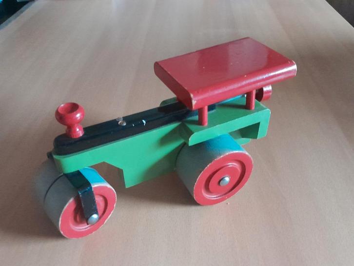 Oude Houten Stoomwals van Steiff ( vintage speelgoed ), Antiek en Kunst, Antiek | Speelgoed, Ophalen