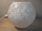 Ikea knubbig lamp met kersenbloesempatroon, Ophalen of Verzenden, Gebruikt, Glas, Minder dan 50 cm