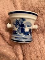 Klein Delfs Blauw Bakje met Molen, Ophalen of Verzenden