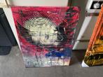 SCHILDERIJ OP LINNEN JEROEN MEIJER, Ophalen of Verzenden, 50 tot 75 cm, Schilderij