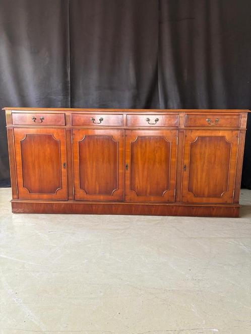 Engels dressoir, 4-deurs met laden, Huis en Inrichting, Kasten | Dressoirs, Gebruikt, 150 tot 200 cm, 25 tot 50 cm, Met lade(s)