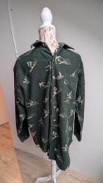 Vintage Ski Print Overhemd - Maat M - 100% Katoen, Kleding | Heren, Overhemden, Ralph Lauren, Ophalen of Verzenden, Halswijdte 41/42 (L)