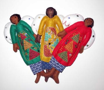 Kerstengelen uit Afrika beschikbaar voor biedingen