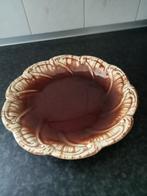 prachtige antieke schaal bruin beige (fruit) schaal, Ophalen of Verzenden, Nieuw, Aardewerk, Schaal of Schalen