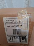 Wastafel 60cm Keramisch Halfrond Wit - Nieuw, Ophalen, Nieuw, Steen, Wastafel