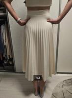 Plissé rok Amisu ivoren creme 34/XS, Beige, Ophalen of Verzenden, Zo goed als nieuw, Maat 34 (XS) of kleiner
