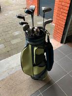 Golftas met clubs, Sport en Fitness, Golf, Ophalen of Verzenden, Zo goed als nieuw, Set