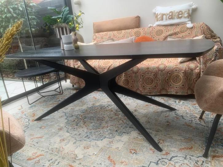 Eettafel Suzanne Zwart, Huis en Inrichting, Tafels | Eettafels, Gebruikt, 50 tot 100 cm, 200 cm of meer, Vijf personen of meer