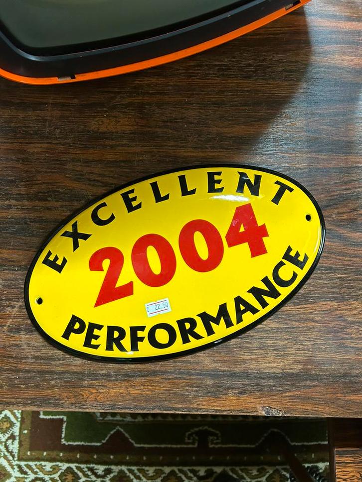 Gaaf emaille Excellent 2004 performance, Antiek en Kunst, Antiek | Emaille, Ophalen of Verzenden