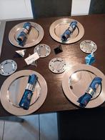 Zilverkleurige metalen onderborden, Ophalen of Verzenden, Overige materialen, Overige stijlen, Overige typen