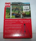 Busch H012374 - DRIEPOOT + KETTINGLIER Bouwmodel. Nieuw., Overige merken, Gelijkstroom of Wisselstroom, Brug, Tunnel of Gebouw