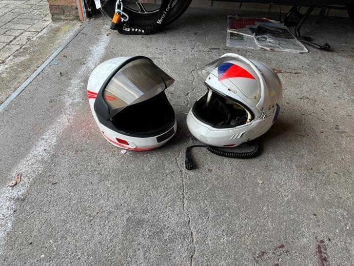Rijkspolitie / Politie motorhelmen (2) - jaren 90, Verzamelen, Militaria | Algemeen, Overige soorten, Helm of Baret, Nederland