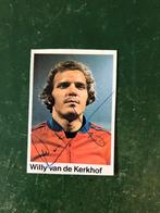 Voetbalplaatje Willy vd Kerkhof met handtekening, Ophalen of Verzenden