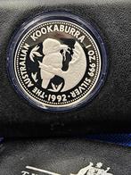 (8141) AUSTRALIA KOOKABURRA 1992 ONE OUNCE PROOF, Ophalen of Verzenden, Setje, Zilver