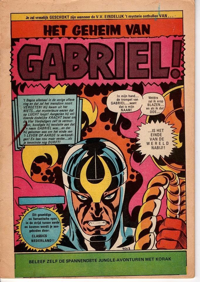 Vier Verdedigers, Het geheim van Gabriel, Boeken, Strips | Comics, Gelezen, Meerdere comics, Europa, Ophalen of Verzenden