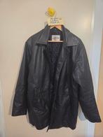 Zwarte leren vintage heren jas., Kleding | Heren, Zwart, Maat 56/58 (XL), Ophalen of Verzenden, Zo goed als nieuw