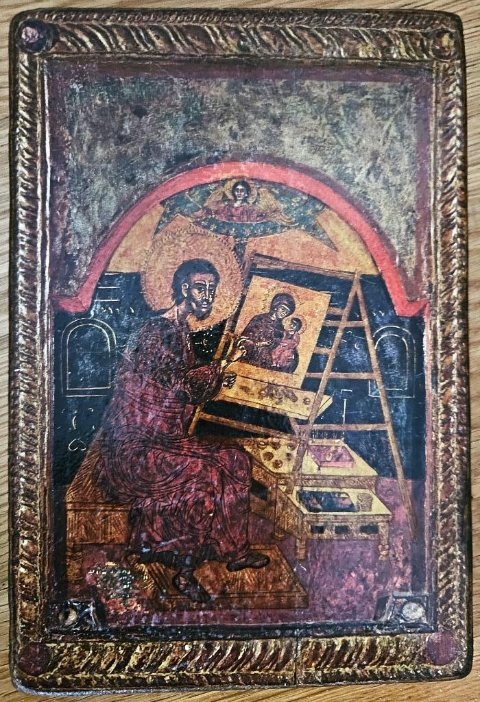 Oud icoon heilige Lucas, Antiek en Kunst, Antiek | Religie, Ophalen