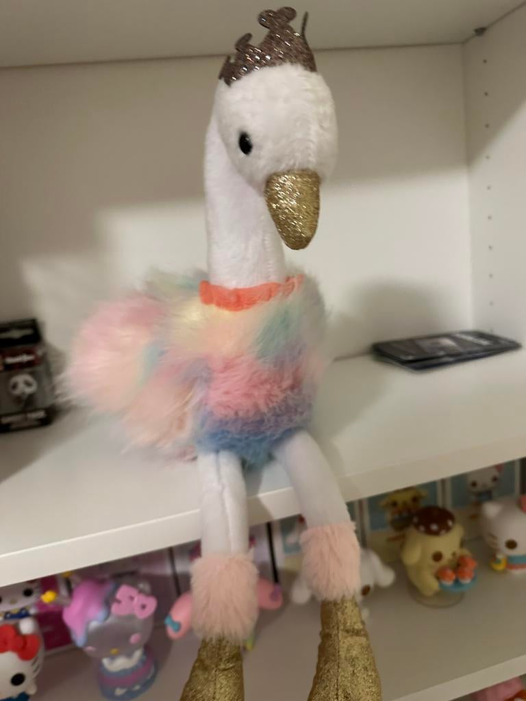 Pastel regenboog gans knuffel, Kinderen en Baby's, Speelgoed | Knuffels en Pluche, Ophalen of Verzenden, Nieuw, Overige typen
