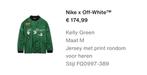 Nike x Off-White jersey maat M, Kleding | Heren, Sportkleding, Nieuw, Nike x Off-White, Maat 48/50 (M), Ophalen of Verzenden