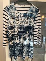 Shirt Charles Vogele maat 44 wit blauw, Kleding | Dames, T-shirts, Maat 42/44 (L), Korte mouw, Verzenden, Blauw