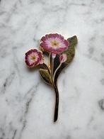 Botanische broche pin sleutelbloem primula, Verzenden, Nieuw, Overige materialen