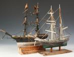 2 oude zeilschepen (model) anno 1920 USA, Ophalen of Verzenden, Gebruikt, Zeilboot, Schaalmodel