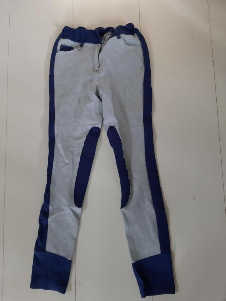 Paardrijbroek kind grijs 158 of geruit 164, Dieren en Toebehoren, Paardrijkleding, Gebruikt, Kinderen, Bovenkleding, Dressuur
