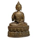 Oud Tibetaans bronzen Boeddhabeeld