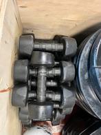 24 x 3 kg rubberen dumbells reebok gewichten, Sport en Fitness, Fitnessmaterialen, Ophalen, Dumbbell, Gebruikt, Reebok