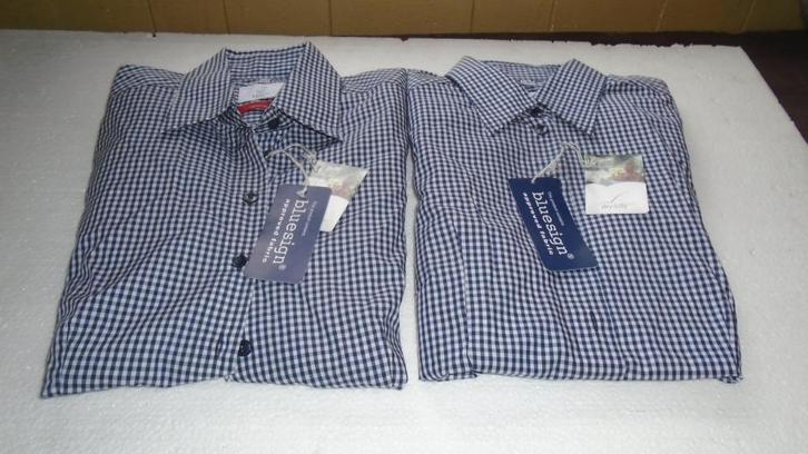 2 Dames blouse hemd Greiff nog nieuw maat smal, Kleding | Dames, Blouses en Tunieken, Nieuw, Maat 36 (S), Blauw, Verzenden