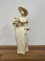Jongedame met papegaai | A. Santini, Antiek en Kunst, Ophalen of Verzenden
