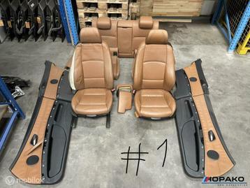 Interieur bruin leder BMW 3 serie E92 beschikbaar voor biedingen