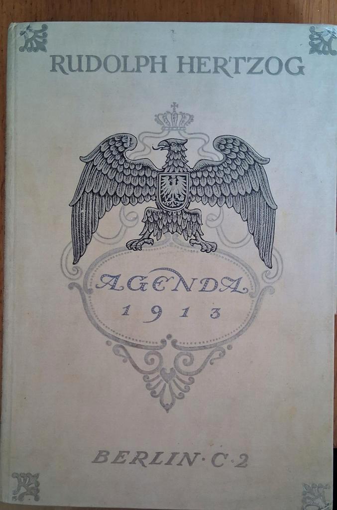 Rudolph Hertzog Agenda 1913, Antiek en Kunst, Antiek | Boeken en Bijbels, Ophalen