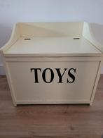 Speelgoedkist van hout wit "Toys", Ophalen of Verzenden, Zo goed als nieuw, Overige typen